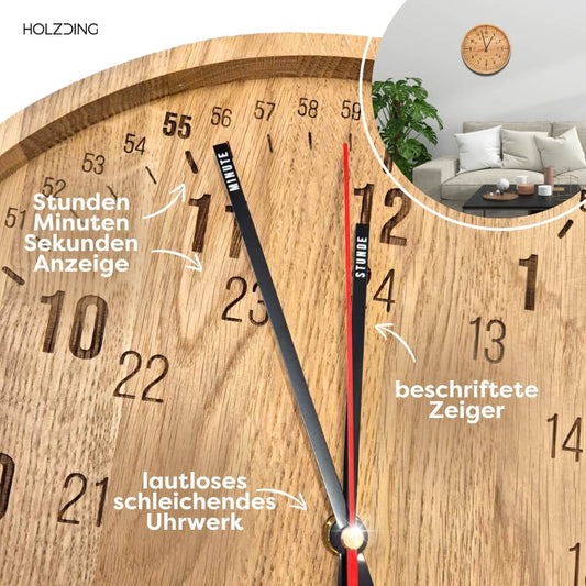 Lern-Wanduhr - Die Uhr zum Lernen der Uhrzeit (NEU)