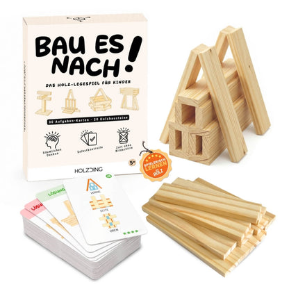 NEU: Bau es nach! - Das Holz-Legespiel für Kinder