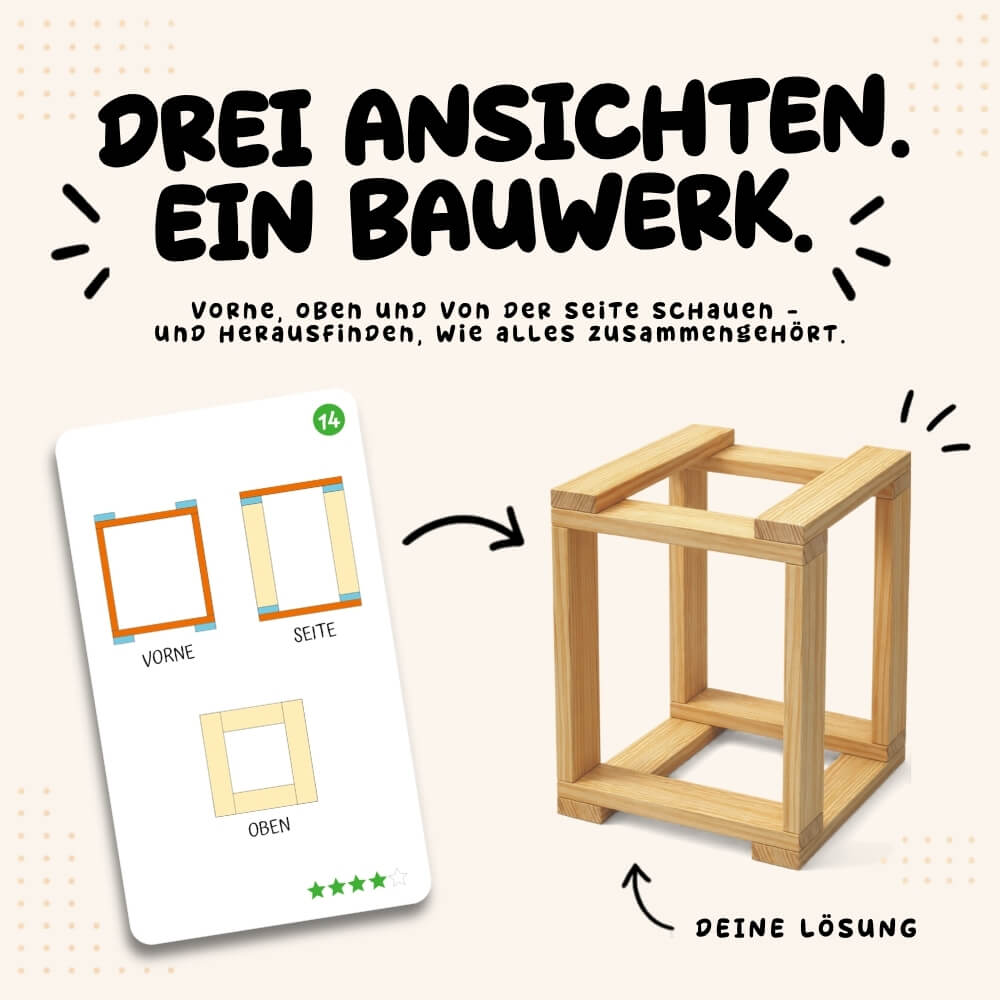 NEU: Bau es nach! - Das Holz-Legespiel für Kinder
