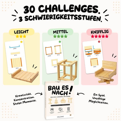 NEU: Bau es nach! - Das Holz-Legespiel für Kinder