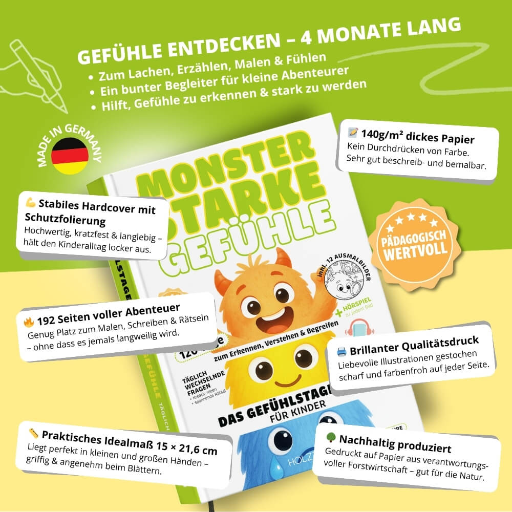 Monsterstarke Gefühle - Das Gefühlstagebuch (Geschenk-Set)