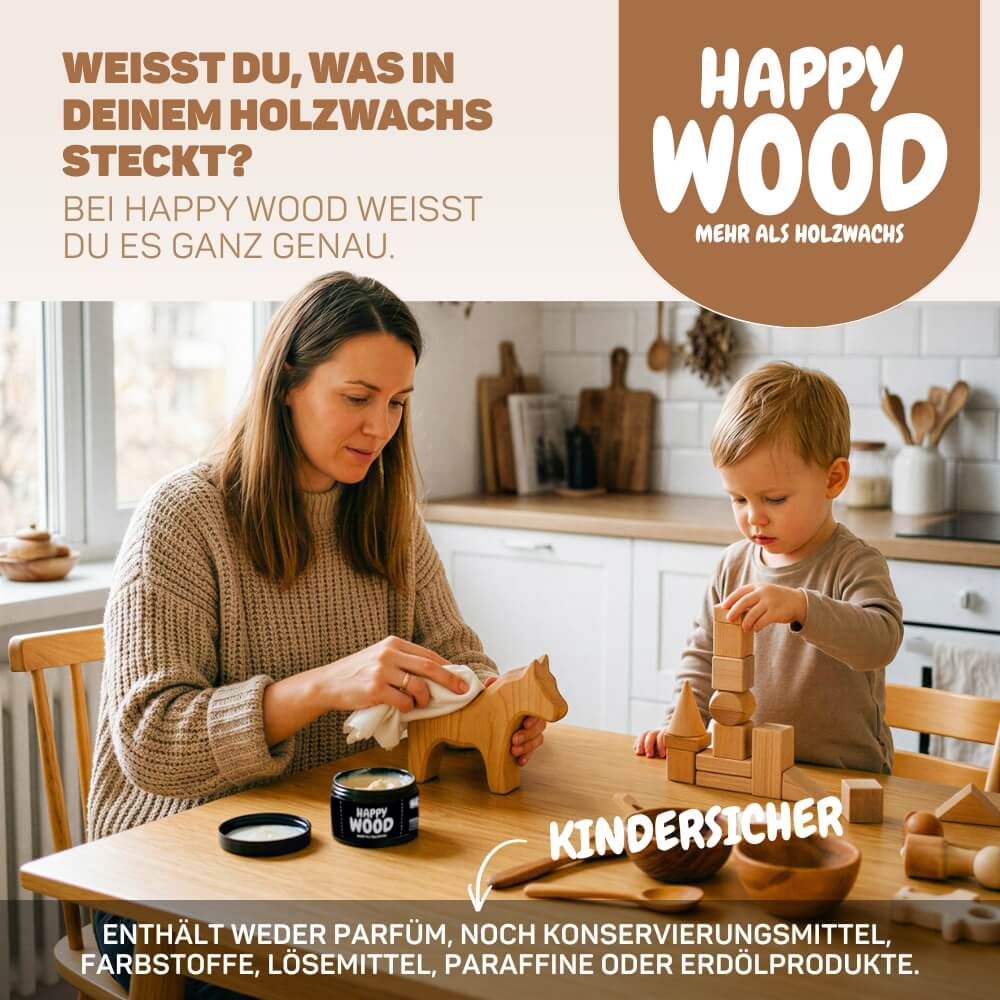 NEU: Happy Wood - Holzwachs