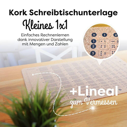 KLEINES 1x1 - Die Schreibtischunterlage zum Lernen von Mal und Geteilt